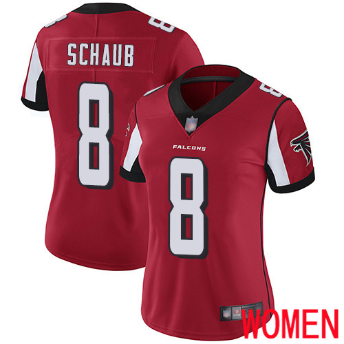 Atlanta Falcons Limited Red Women Matt Schaub Home Jersey NFL Football 8 Vapor Untouchable